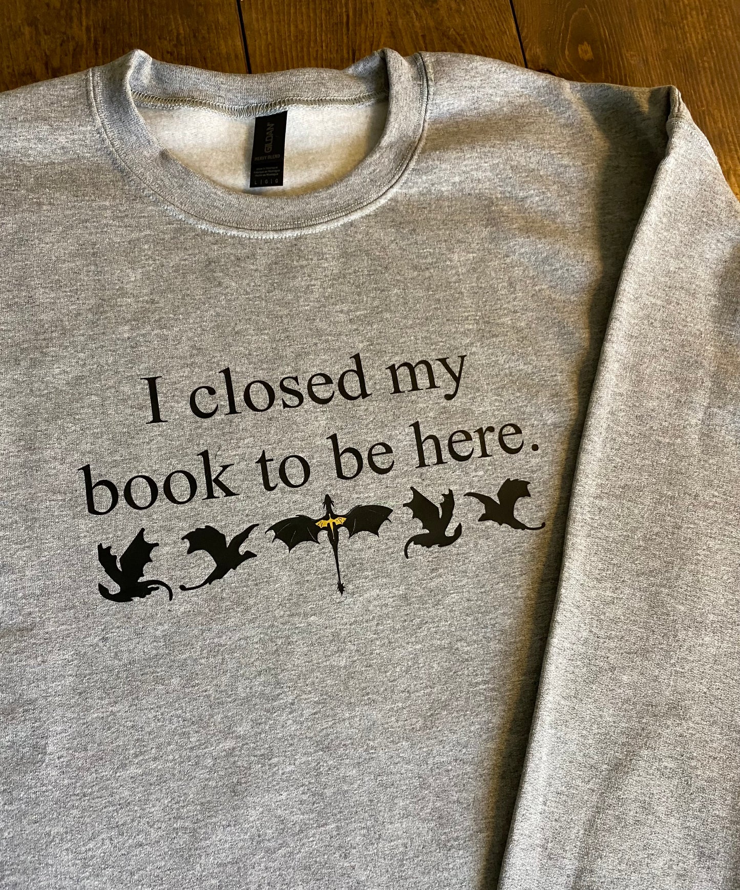I Closed My Book to Be Here FW Crewneck