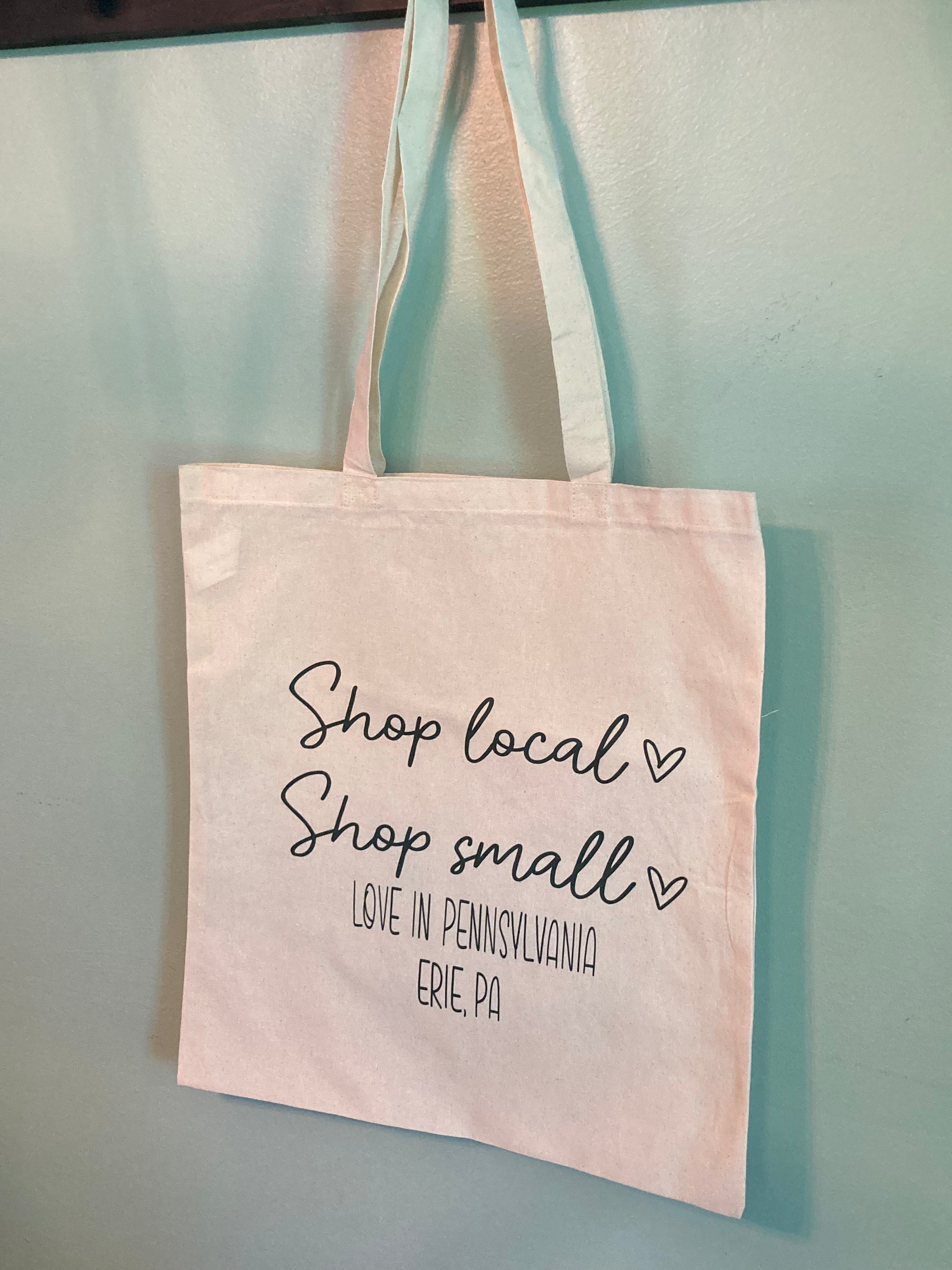 Shop Small Shop Local Canvas Tote Bag - Main Image